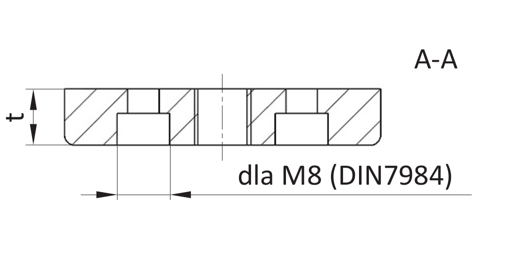 Płyta mocująca 30x60 M12